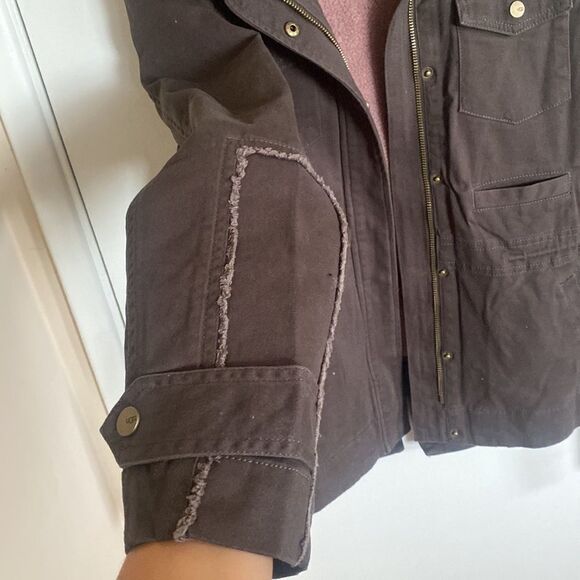 NWT-UGG Australia Convertible Field Parka Jacket Olive with pink-SIZE Medium - Picture 12 of 16